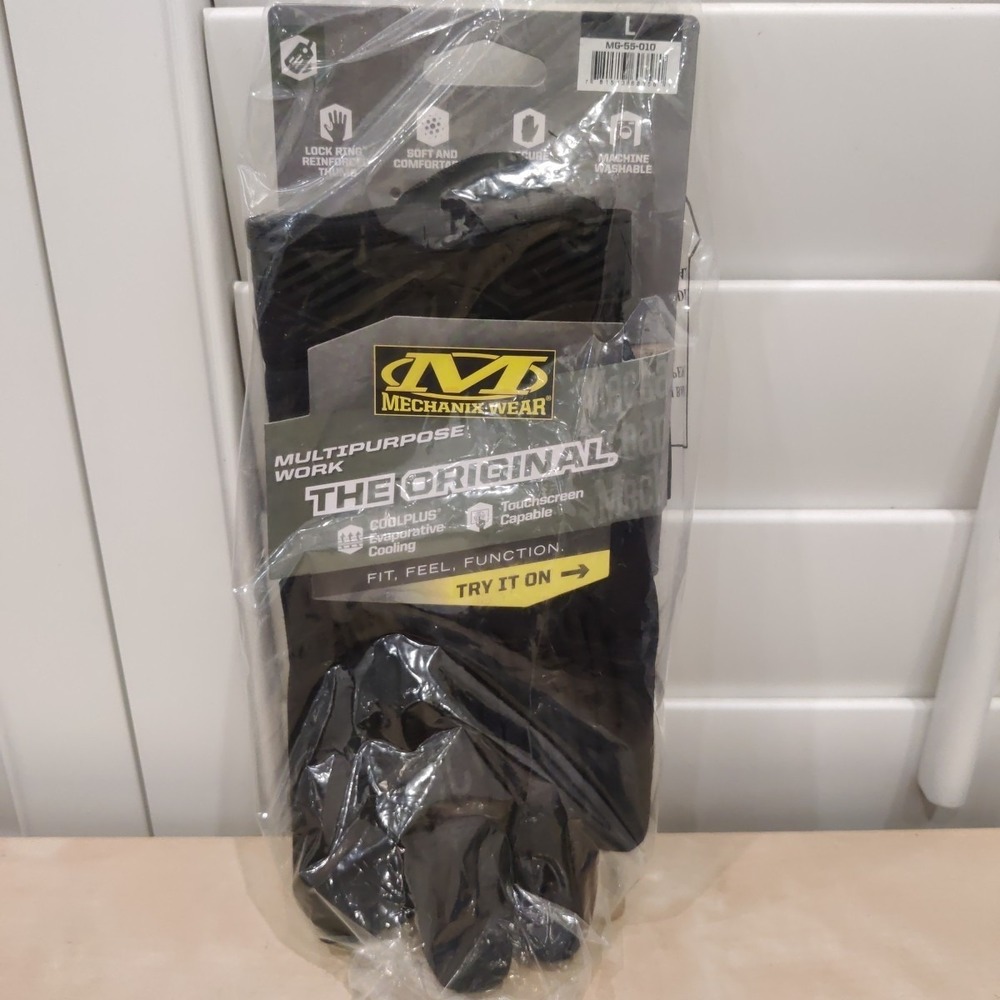 Mechanix Wear MG-55-010 The Original‎ Multipurpose Work Glove Size Large - New
